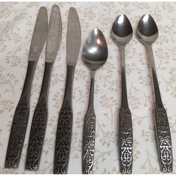 International Silver Other - VINTAGE National Silver VALINDA Stainless Silverware 3 Knives/1 Spoon/1 Teaspoon